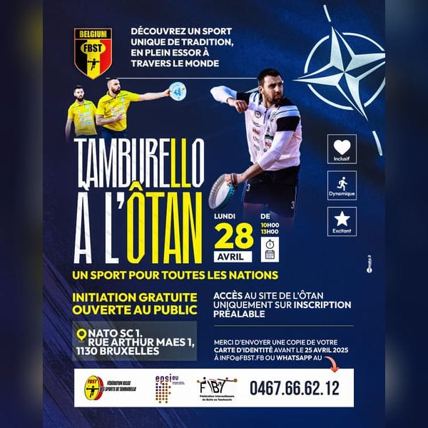 Manifesto « Tamburello à l’OTAN » — 28 aprile 2025, uno sport per tutte le nazioni