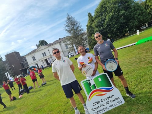 Délégation belge aux European Sport For All Games de Limerick, en Irlande, août 2026