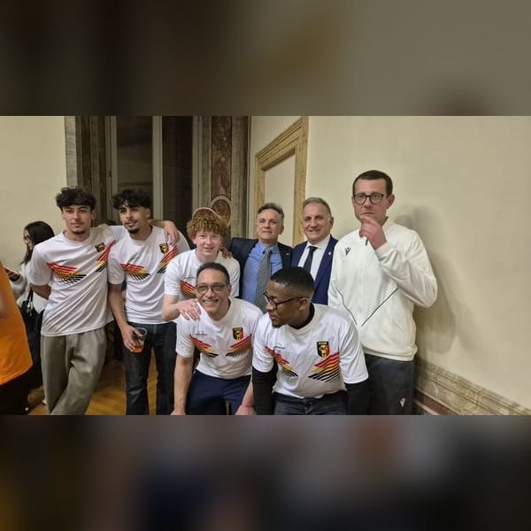 La squadra belga al Mondiale con i tre maestri che le hanno trasmesso la passione: Francesco Arcuri, Giuseppe Palma e Jacopo Frasca